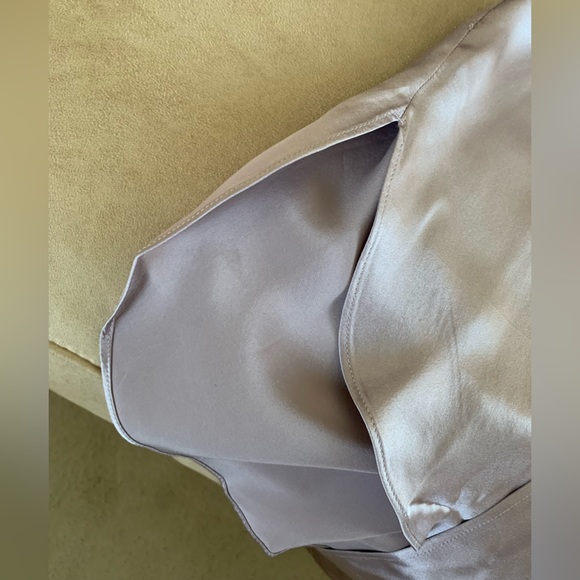 Banana Republic Mauve Satin Long Sleeve Dress - Picture 11 of 13